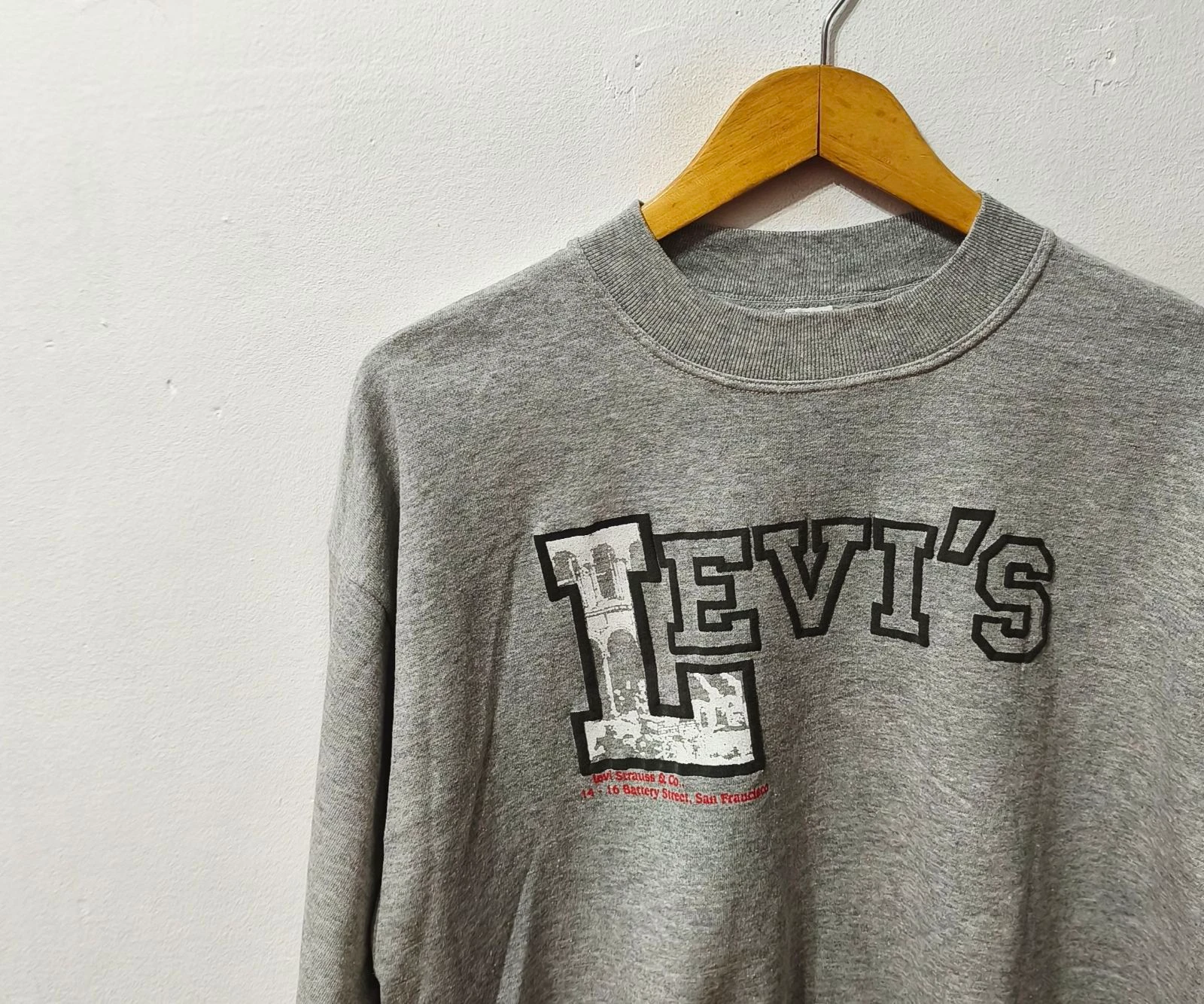 Grijze Levi's heren trui maat M – photo 4
